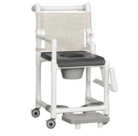 IPU Deluxe Shower Chair Commode With Left Drop Arm  SCC767