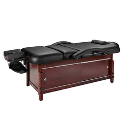 Master Massage Cabrillo 30" Spa Salon Beauty Bed with Cabinet Stationary Massage Table 10125