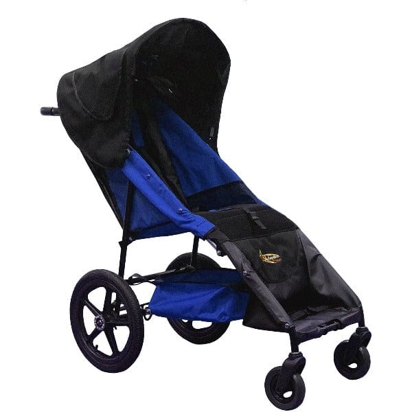 Adaptive Star Axiom Lassen Push Chair - blue color front/right side view