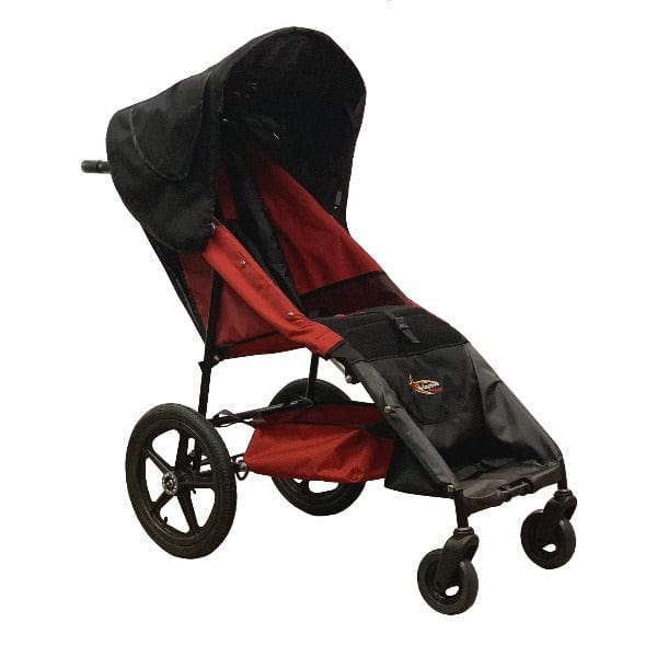 Adaptive Star Axiom Lassen Push Chair - red color front/right side view