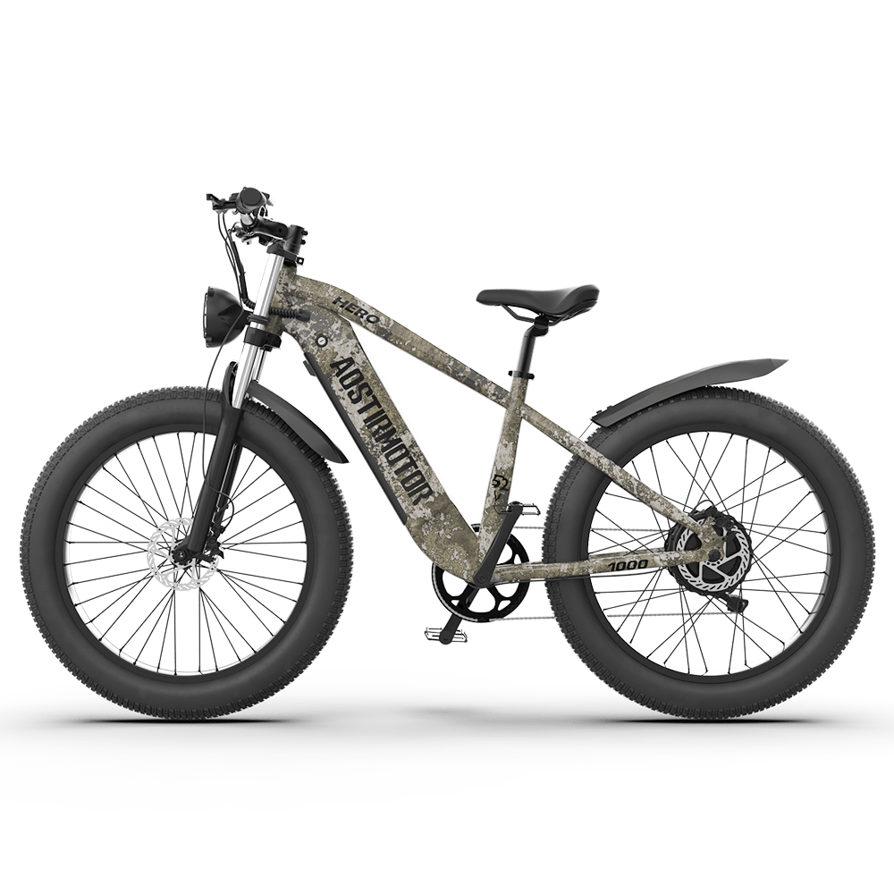 Aostirmotor HERO 1000W 52V Off-Road Fat Tire Electric Bike