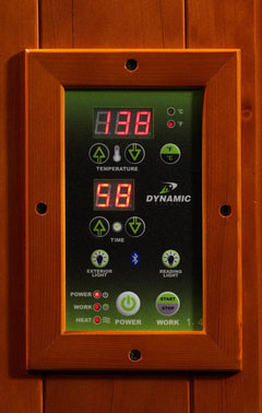 Dynamic Saunas 2 Person Corner Low EMF "Heming Edition" FAR Infrared Sauna DYN-6225-02