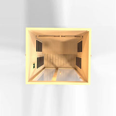 Golden Design Santiago 2 Person Full Spectrum Infrared Sauna - Canadian Hemlock