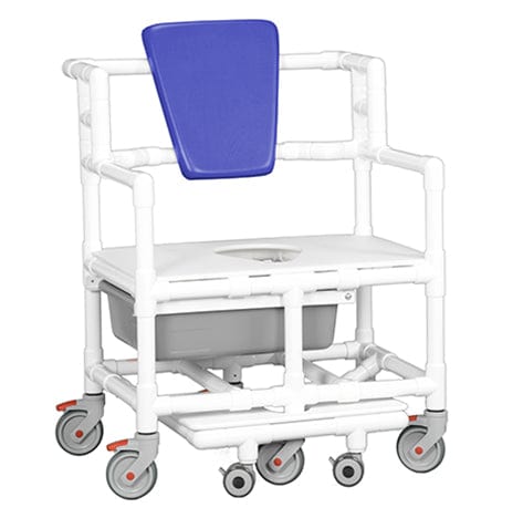 IPU 28" Wide Bariatric Commode Shower Chair BSC660 P