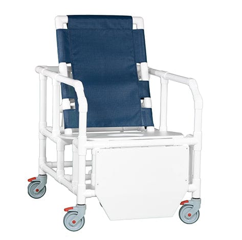 IPU Bariatric 500lb Reclining Commode Shower Chair BSC500 RC FS