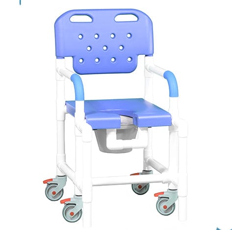 IPU Platinum Shower Chair Commode With Anti Tip PLT817 P AT