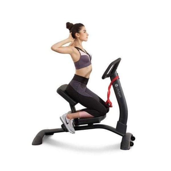 Lifespan Partner Pro Stretching Machine SP1000 Pro - right side view with a person using the product