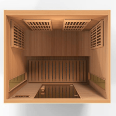 Maxxus "Cholet Edition" 2 Person Near Zero EMF FAR Infrared Sauna - Canadian Red Cedar