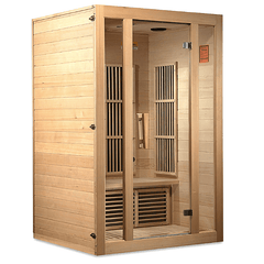 Maxxus Seattle 2-Person Low EMF FAR Infrared Sauna with Canadian Hemlock