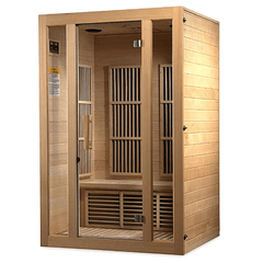 Maxxus Seattle 2-Person Low EMF FAR Infrared Sauna with Canadian Hemlock