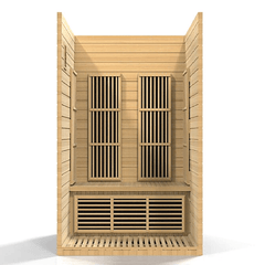 Maxxus Seattle 2-Person Low EMF FAR Infrared Sauna with Canadian Hemlock