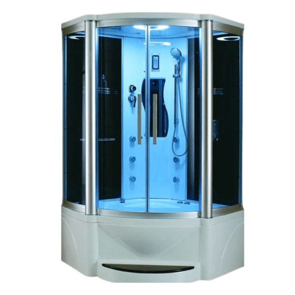 Mesa WS-609P 1 Person Corner Steam Shower with Jetted Tub