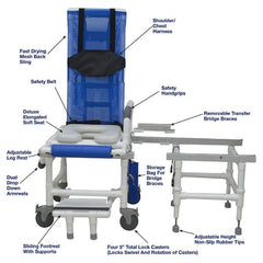 MJM Tilt Slider All Purpose Shower Chair D118-5-TIS-Slide-N- product features written