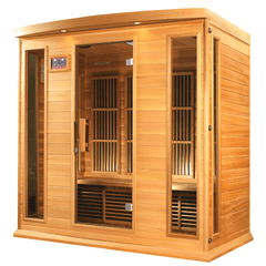 MX-K406-01 Maxxus Low EMF FAR Infrared Sauna Canadian Red Cedar