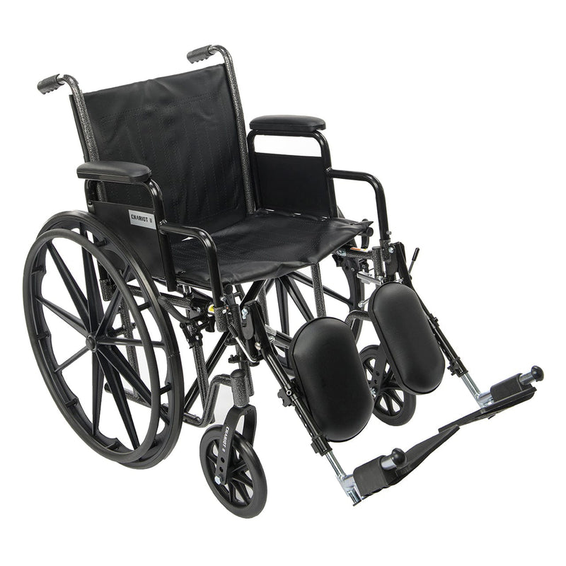 Proactive Medical Chariot II Standard Hemi K2 Wheelchair w/ Elevating Legrests