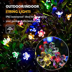 50 LED Multi-Colored Solar String Garden Lights
