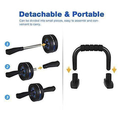6-in-1 Ab Roller and Exercise Equipment Set