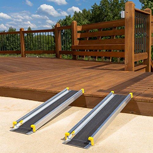 7'' Adjustable Wheelchair/Mobility Scooter Telescoping Track Ramps