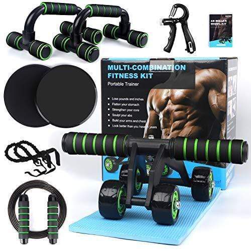 7-in-1 Ab Wheel Roller & Core Strength Trainer Set