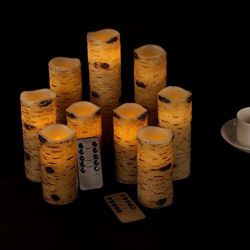 9PCS Flameless Battery Operated Candle Set