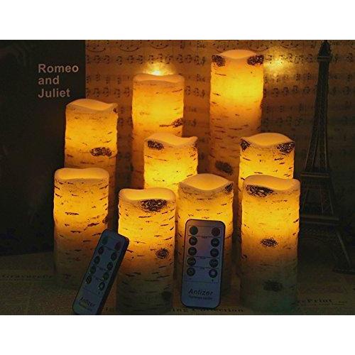 9PCS Flameless Battery Operated Candle Set