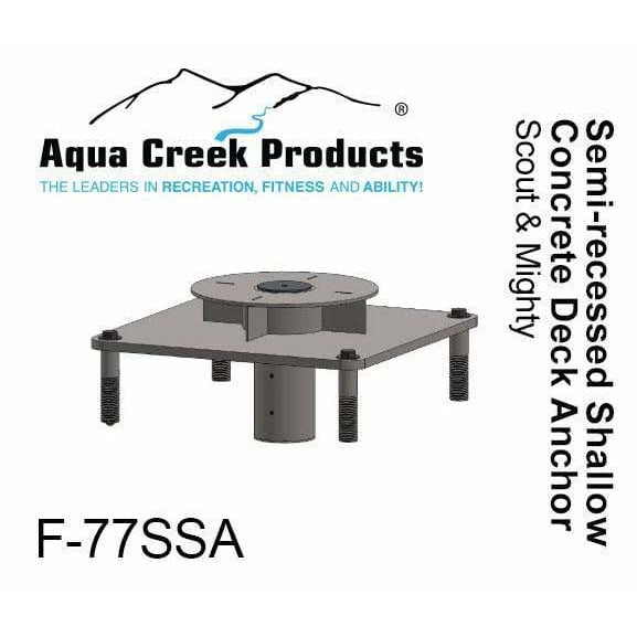 Aqua Creek Concrete Semi-Recessed Pool Lift Anchor for Scout F-77SSA