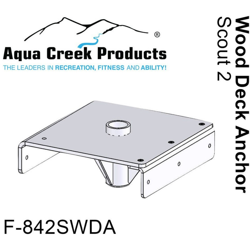 Aqua Creek Wood Deck Application Pool Lift Anchor for Scout F-842SWDA