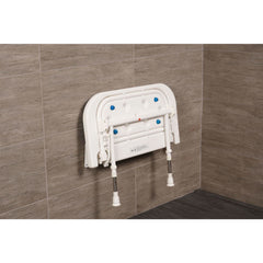Arc First 4000 Series 26" Wide Folding Shower Seat with Blue Pad 04580P