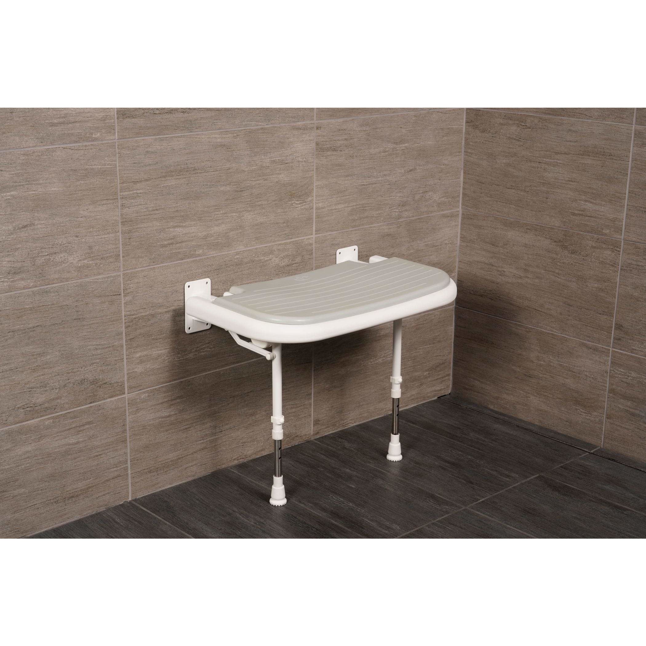 Arc First 4000 Series 26" Wide Folding Shower Seat with Gray Pad 04570P