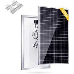 BougeRV 120W Monocrystalline Portable Solar Panel with Mounting Z Bracket