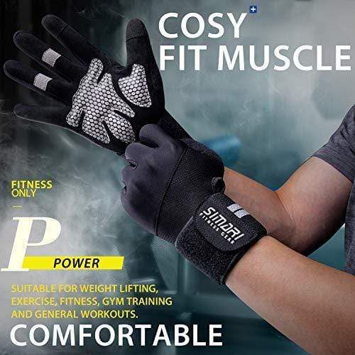 Breathable Microfiber & Spandex Workout Gloves