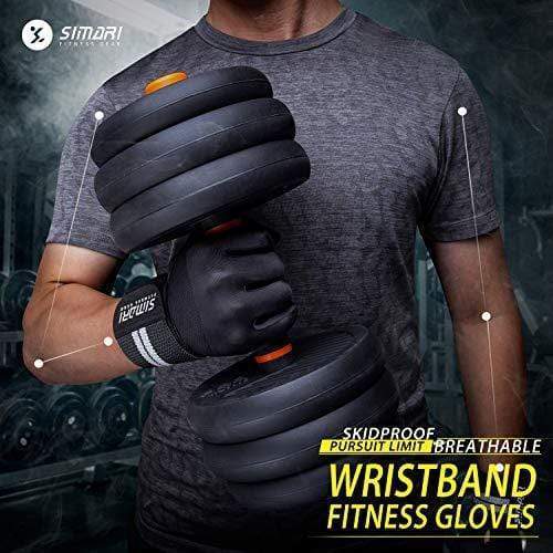 Breathable Microfiber & Spandex Workout Gloves