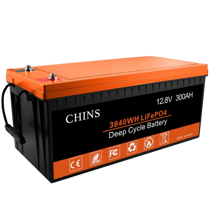 Chins 12.8V/300Ah LiFePO4 Deep Cycle Battery