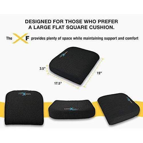Xtreme Comforts Seat Cushion, Office Chair Cushions - Pack of 1 Padded Foam  Cushion w/Handle for Desk, Wheelchair & Car Use - Back Support Pillow for