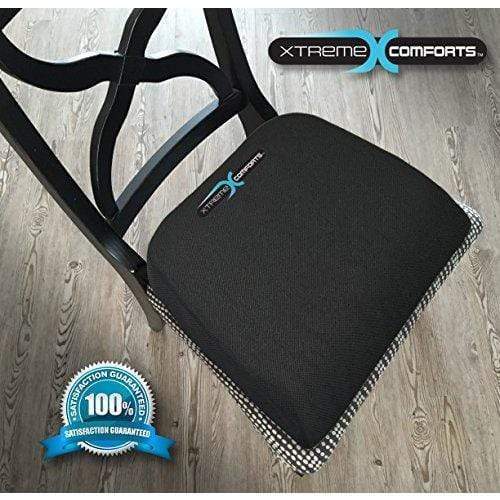 Xtreme Comforts Seat Cushion, Office Chair Cushions - Pack of 1 Padded Foam  Cushion w/Handle for Desk, Wheelchair & Car Use - Back Support Pillow for