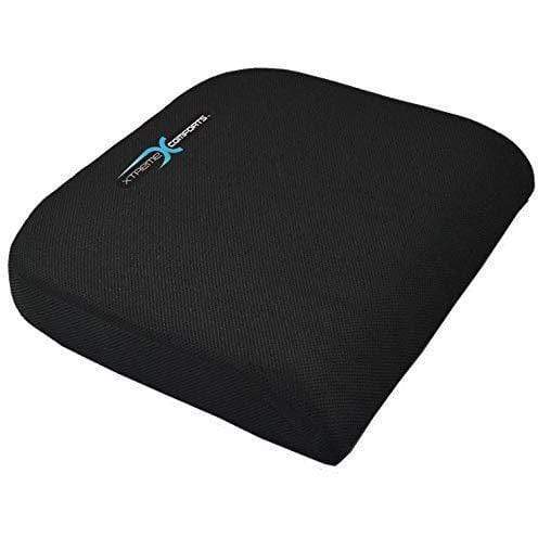 Large-Seat Xtreme Comforts Seat Cushion, Office Chair Cushions - Pack of 1  Padded Foam Cushion w/ Handle for Desk, Wheelchair & Car Use - B