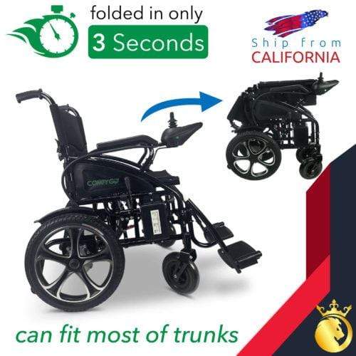 ComfyGo Phoenix 24V/6Ah 180W Folding Electric Wheelchair – Mobility Paradise