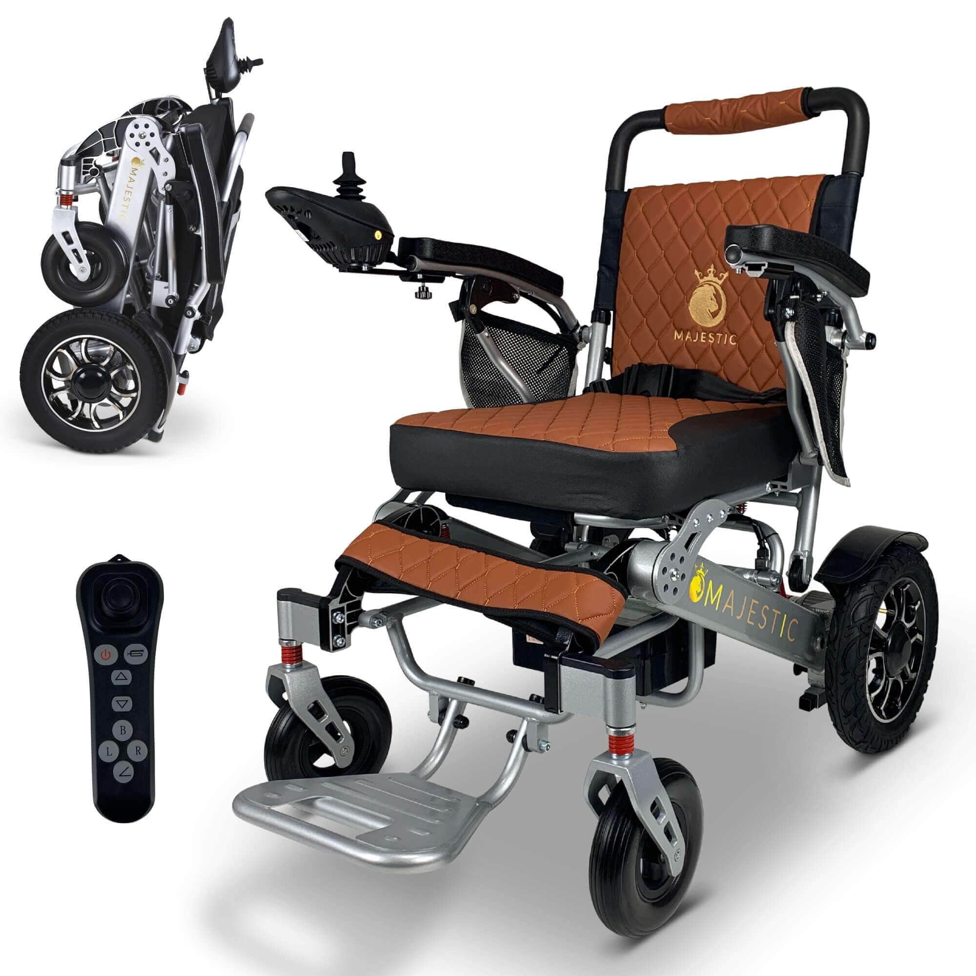 ComfyGo Majestic 12Ah 250W 19" Wide Remote Controlled Folding Electric Wheelchair
