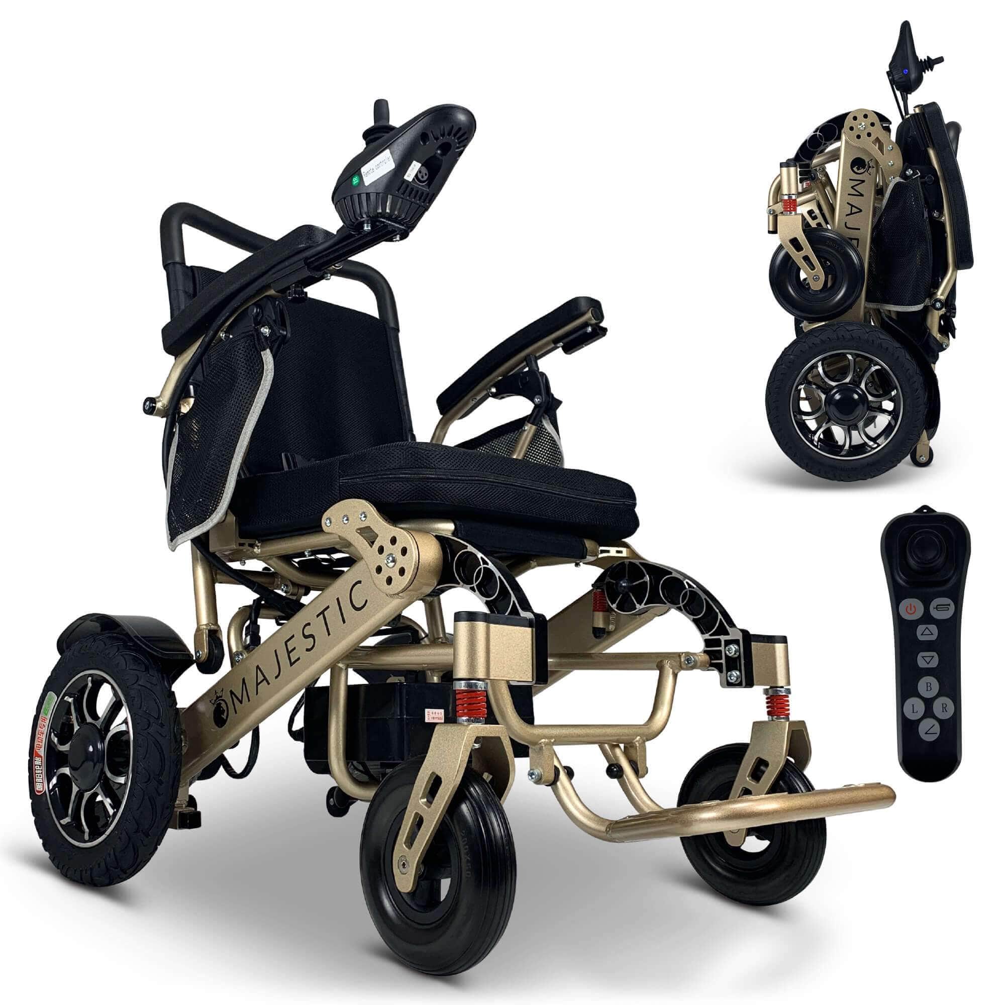 ComfyGo Majestic IQ-1700 12Ah 250W Manual Folding Electric Wheelchair