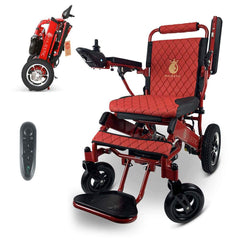 ComfyGo Majestic IQ-8000 12Ah 250W 17.5" Wide Seat Remote Controlled Folding Electric Wheelchair With Recline