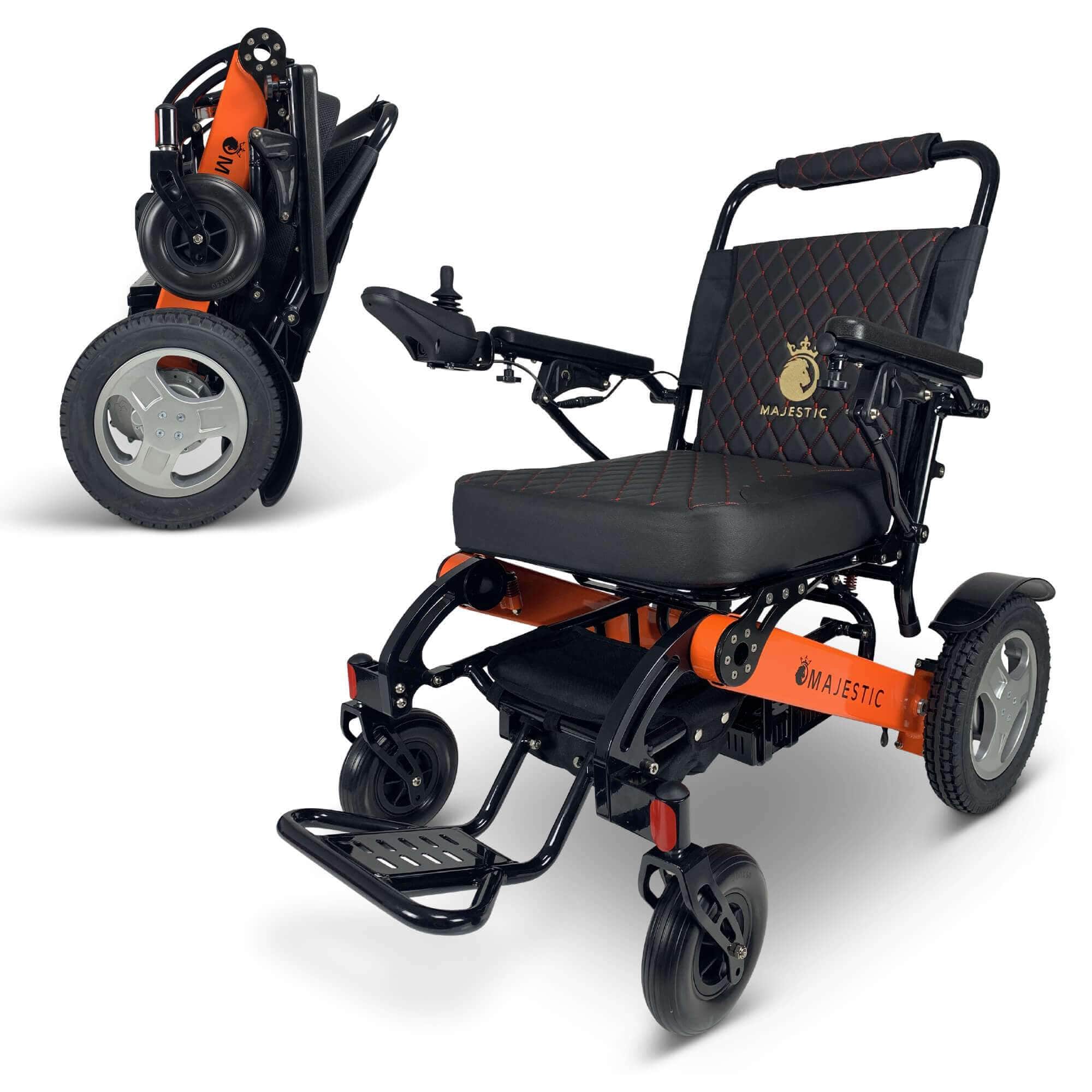 ComfyGo Patriot-12 7Ah 250W 21" Wide Seat Folding Electric Wheelchair