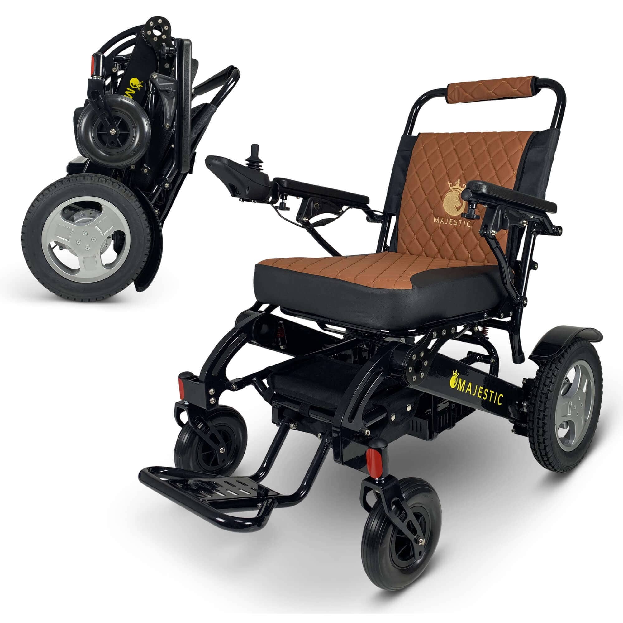 ComfyGo Patriot-12 7Ah 250W 21" Wide Seat Folding Electric Wheelchair