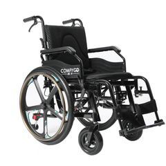 ComfyGo X-1 17.5" Wide Seat Manual Folding Electric Wheelchair