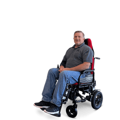 ComfyGo X-9 24V/12Ah 250W Folding Electric Wheelchair with Automatic Recline