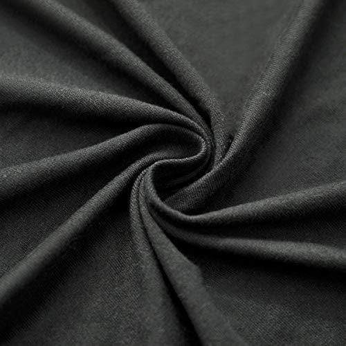 COSMOPLUS Fitted Sheet Twin Fitted Sheet Only（No Flat Sheet or Pillow Shams）,4 Way Stretch Micro-Knit,Snug Fit,Wrinkle Free,for Standard Mattress and Air Bed Mattress from 8” Up to 10”,Black