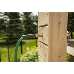Dundalk Canadian Timber Sierra Pillar Outdoor Shower CTC105
