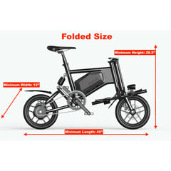 GlareWheel EB-X5 42V/6Ah 250W Folding Electric Commuter Bike