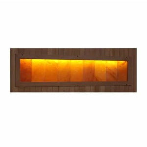 Golden Designs Full Spectrum Indoor 2 Person Far Infrared Sauna with Himalayan Salt Bar