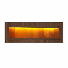 Golden Designs Full Spectrum Indoor 3 Person Corner Far Infrared Sauna with Himalayan Salt Bar