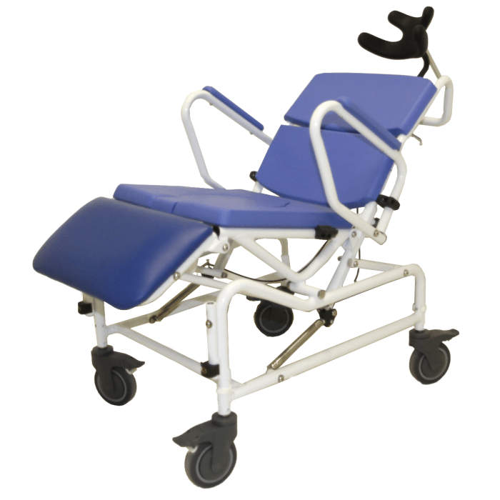 Healthline EZee Life 18" Seat Reclining Shower Commode Chair With Tilt 170